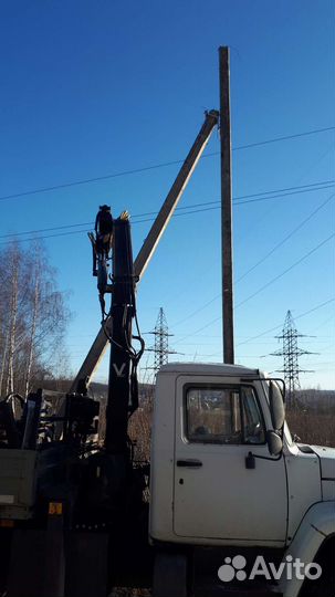 Электромонтаж, установка опор лэп, прожекторы