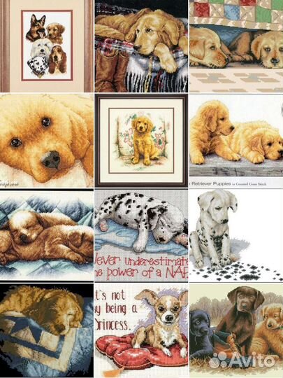 Огромный выбор схем для вышивки Дименшенс