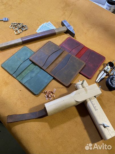 Обложка для документов натуральная кожа, Докхолдер