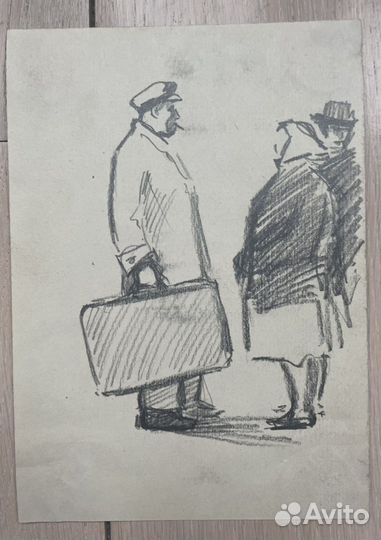 Рисунок графика картина. ссср, Трошин