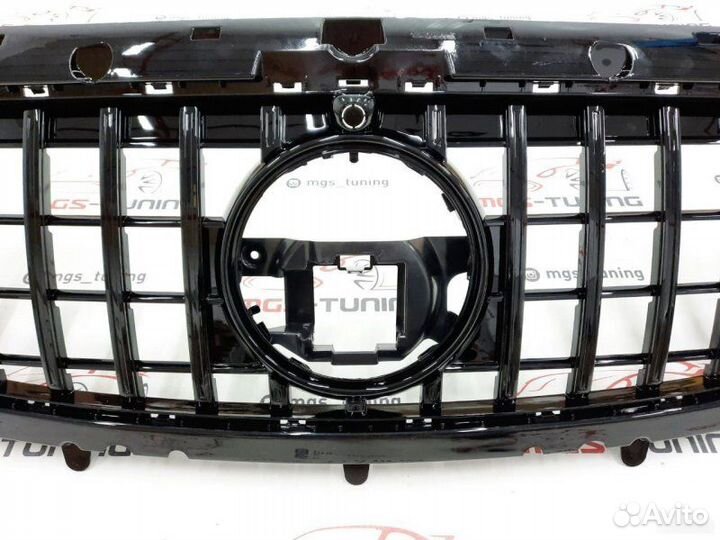 Решетка на Mercedes GLA H247 GT Black не AMG пакет