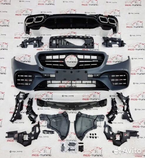 Обвес на Mercedes E-Class w213 в стиле 63s AMG