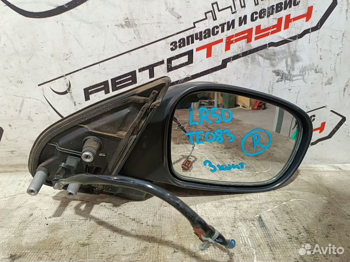 Зеркало nissan terrano LR50 LVR50 PR50 RR50 TR50 3 контакта правое 963010W205 некрашенный, BP3 TE083