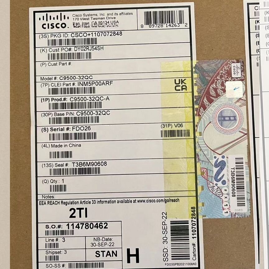 [C9500-32QC-A] Коммутатор Cisco (32-P 40/100g) 2*Ac C9500-32qc-A