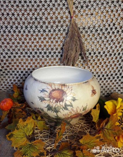 Чугунок декупаж