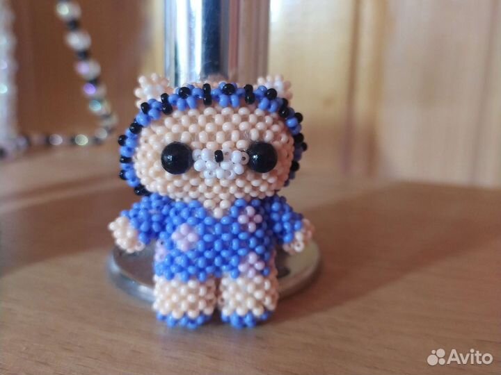 Амигуруми из бисера мишка