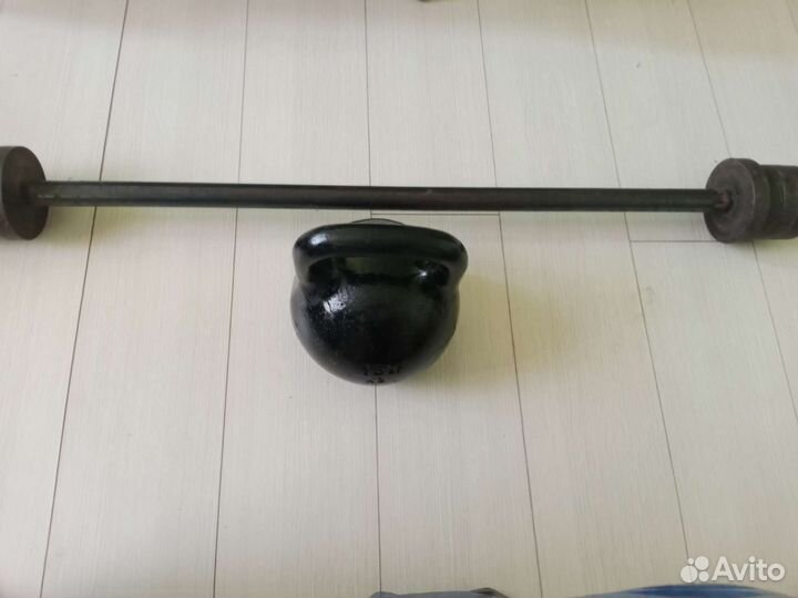 Гиря 16 новая.Штанга25кг.Разборная. Доставка беспл