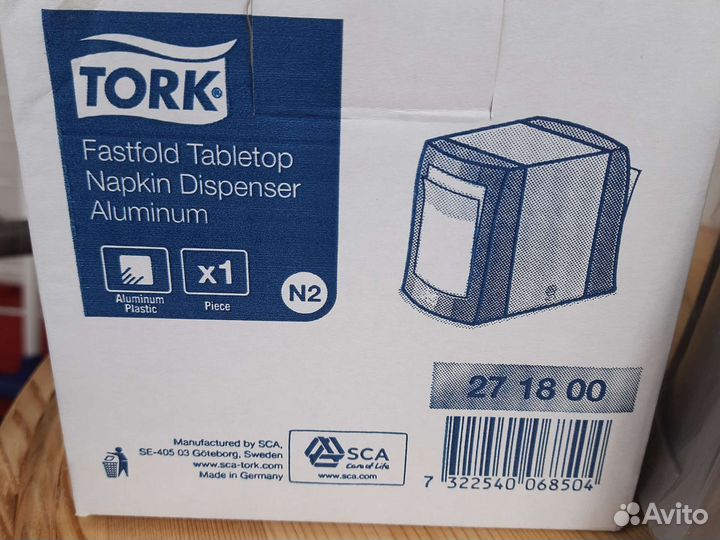 Салфетница металлическая с комплектом салфеток