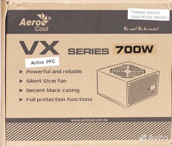 Блок питания AeroCool VX 700W