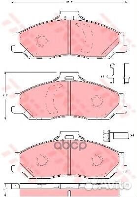 Колодки тормозные дисковые перед GDB3353 GD