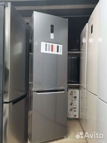 Холодильник новый 2 метра серый отличная модель