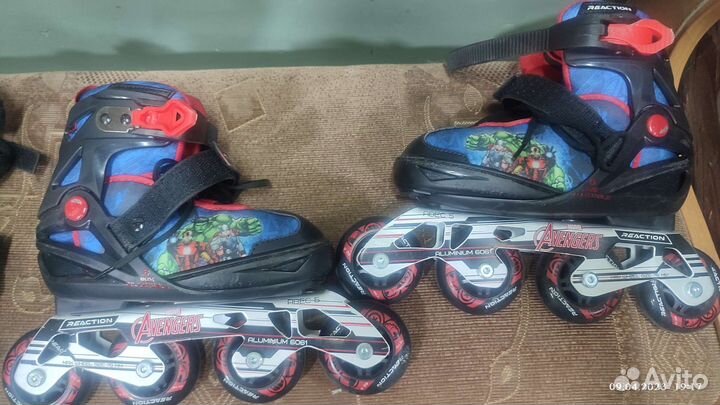 Роликовые коньки детские раздвижные 31-36