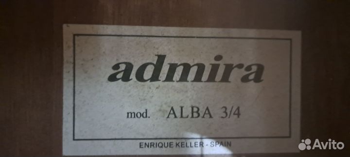 Классическая гитара admira с подставкой для ноги