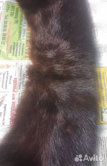 Мех норки воротник