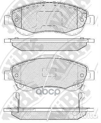 Колодки тормозные дисковые перед PN8808 NiBK