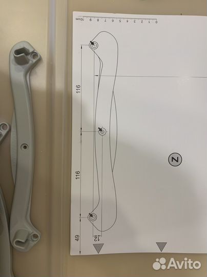 Крепление для сушилки посуды в шкаф и поддон