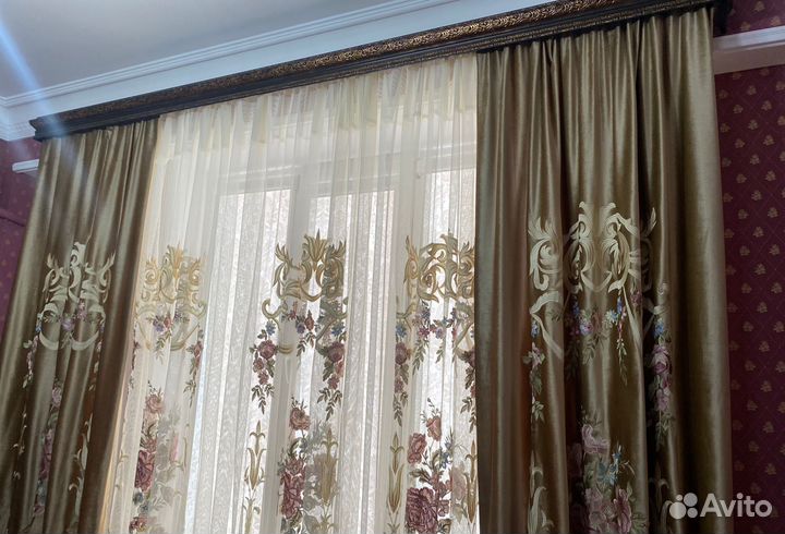 Шторы и тюль в комплекте