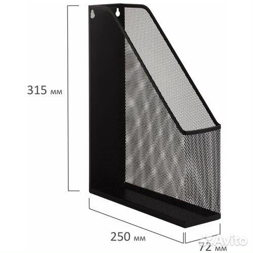 Органайзер для документов/тетрадей, металл черный