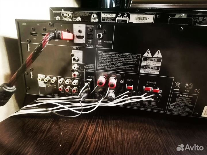 Ресивер pioneer vsx-422 колонки 5 штук