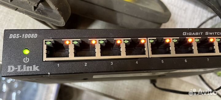 Коммутатор g-link на 8 портов