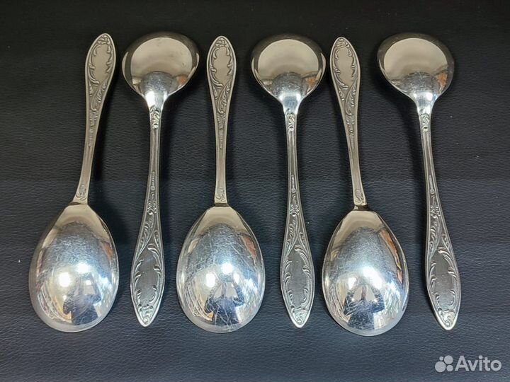 Ложки салатные мельхиоровый Пламя мнц Кольчугино