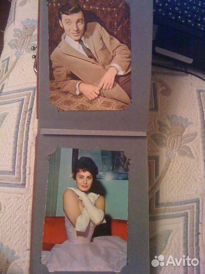 Фото актеров 40-50-х годов и открытки с цветами