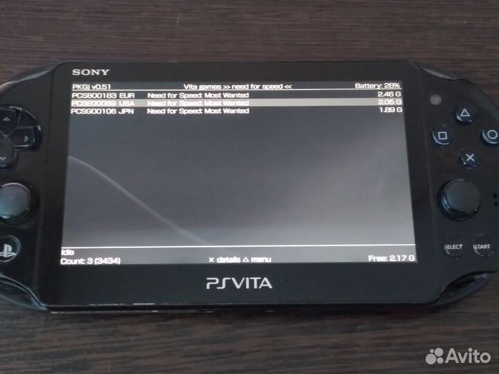 Sony playstation vita slim прошитая + SD карта 8GB