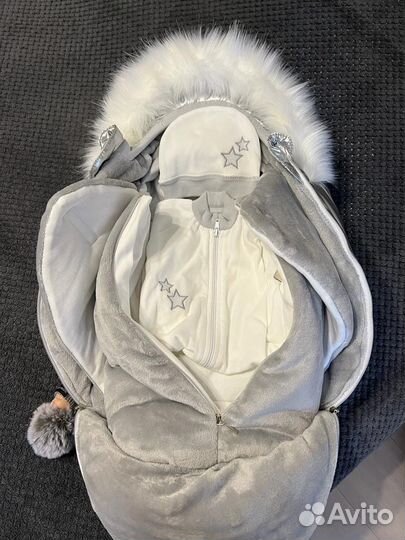 Комплект на выписку серебро(перламутр)