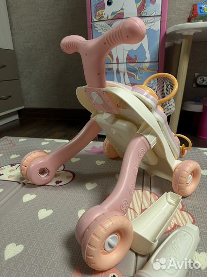 Ходунки-каталка с бизибордом 3в1