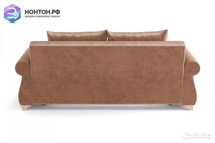 Диван книжка Порто М велюр светло-коричневый