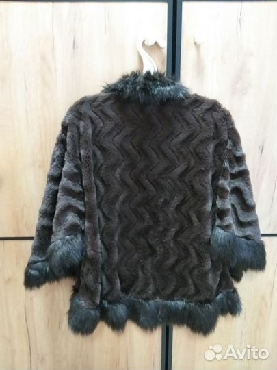 Меховая накидка женская