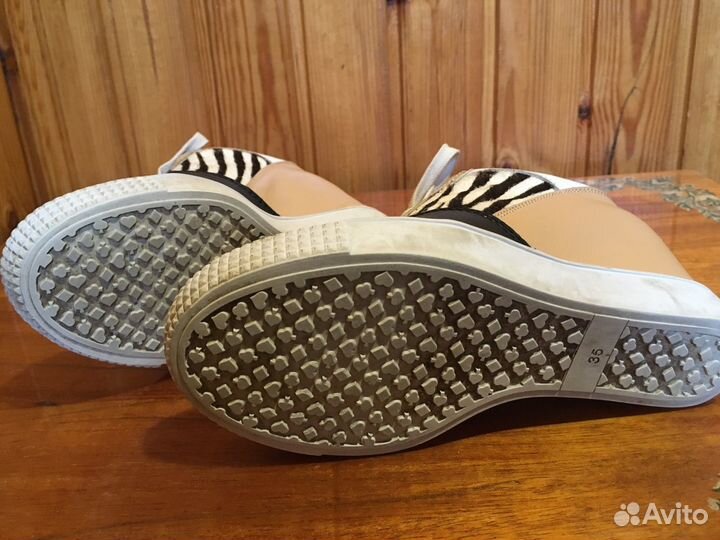 Кеды medea 35р кожа на платформе