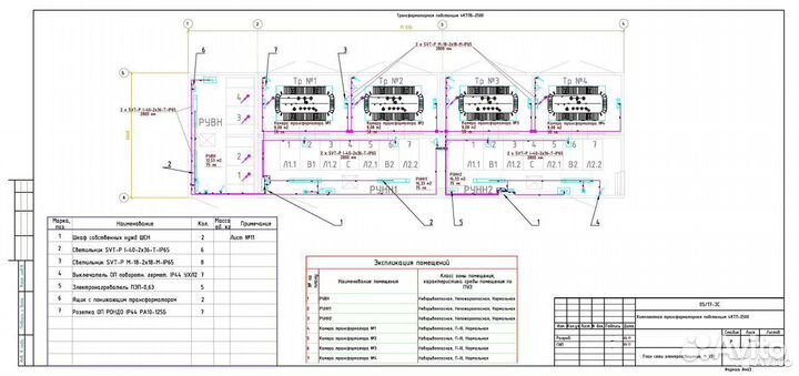 Услуги проектировщика по электроснабжению