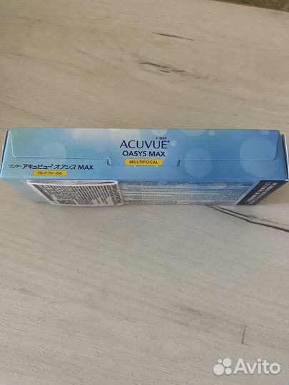 Линзы acuvue oasys однодневные -0,5