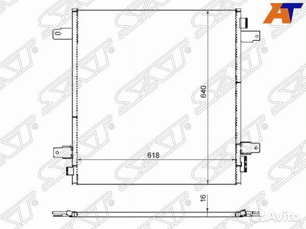 Радиатор кондиционера infiniti QX56 Z62 10, nissan