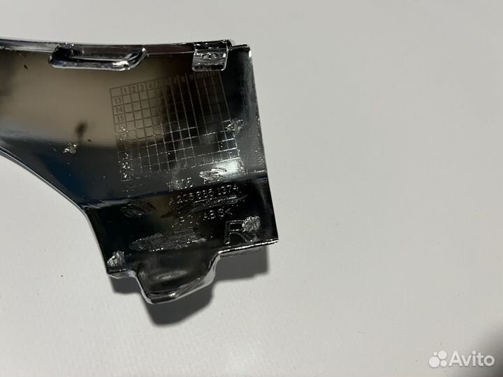 Боковые хром накладки Mercedes w205 AMG бампера