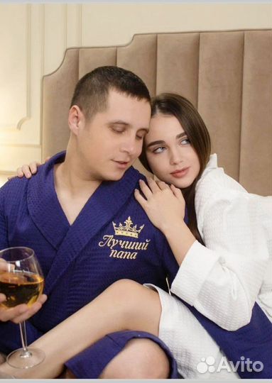 Халат мужской вафельный