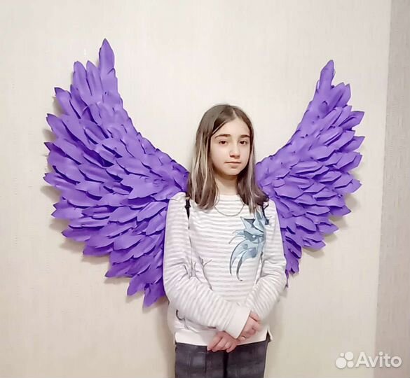 Крылья ангела фиолетовые