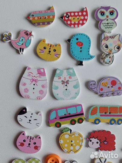 Наборы пуговиц для декора