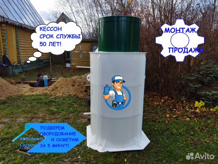 Кессон для скважины.Обустройство и монтаж скважины