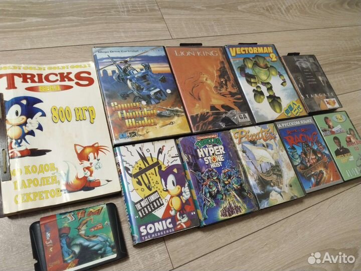 Катриджи sega + книга кодов, паролей