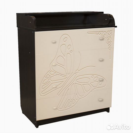 Пеленальный комод Соня 80/4 Рисунок Бабочка