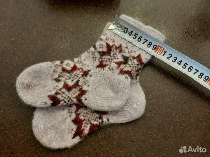 Носки шерстяные вязаные детские