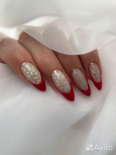 Маникюр наращивание ногти
