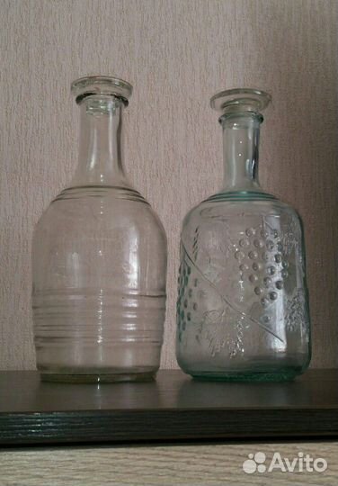 Графины, пробки, крышки(стеклянная посуда ссср)