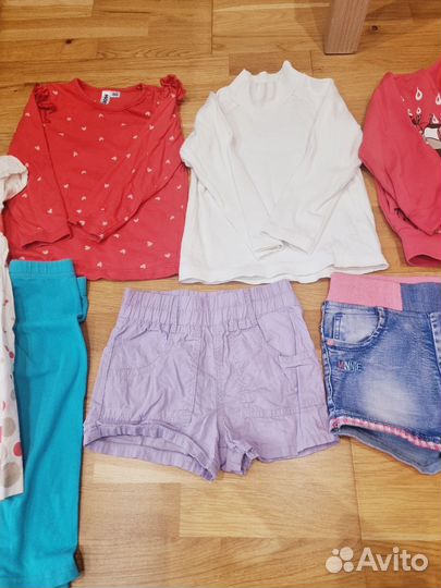 Детские вещи на девочку пакетом 86 92