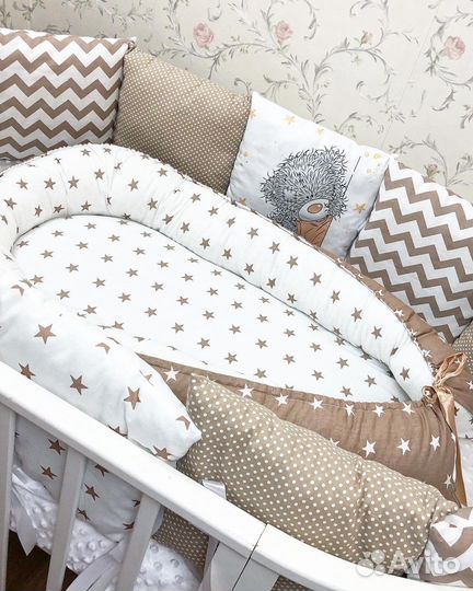 Новые бортики+кокон в кроватку