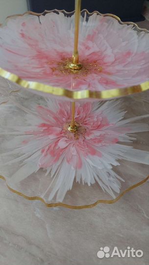 Фруктовница этажерка из эпоксидной смолы