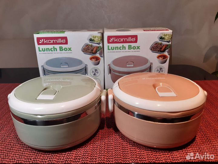 Ланч-бокс герм. термо 700 мл. с ручками