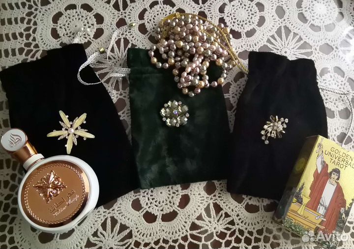 Бархатный мешочек для украшений, подарка